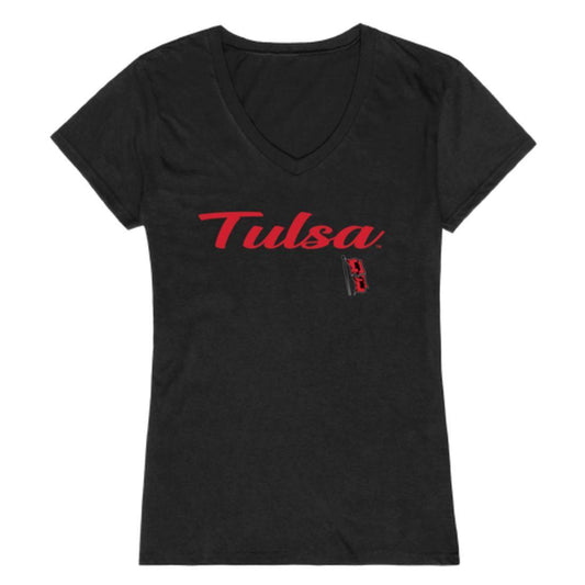 University of Tulsaenen Hurricane Womens Script Tee T-Shirt-Campus-Wardrobe