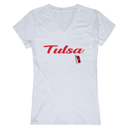 University of Tulsaenen Hurricane Womens Script Tee T-Shirt-Campus-Wardrobe