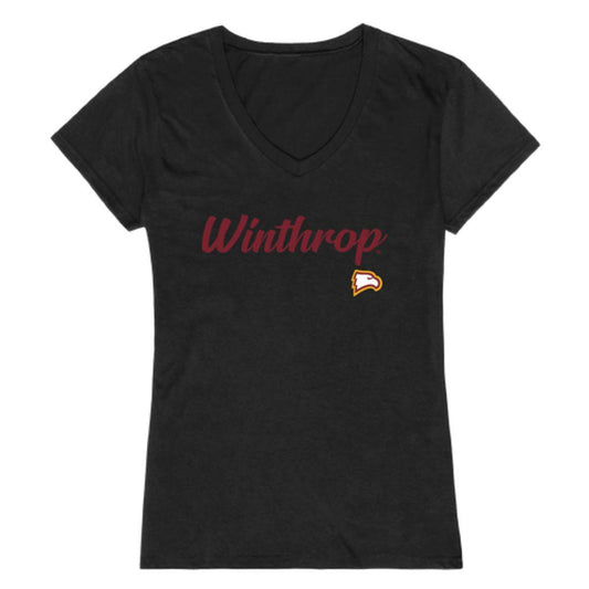 Winthrop University Eagles Womens Script Tee T-Shirt-Campus-Wardrobe