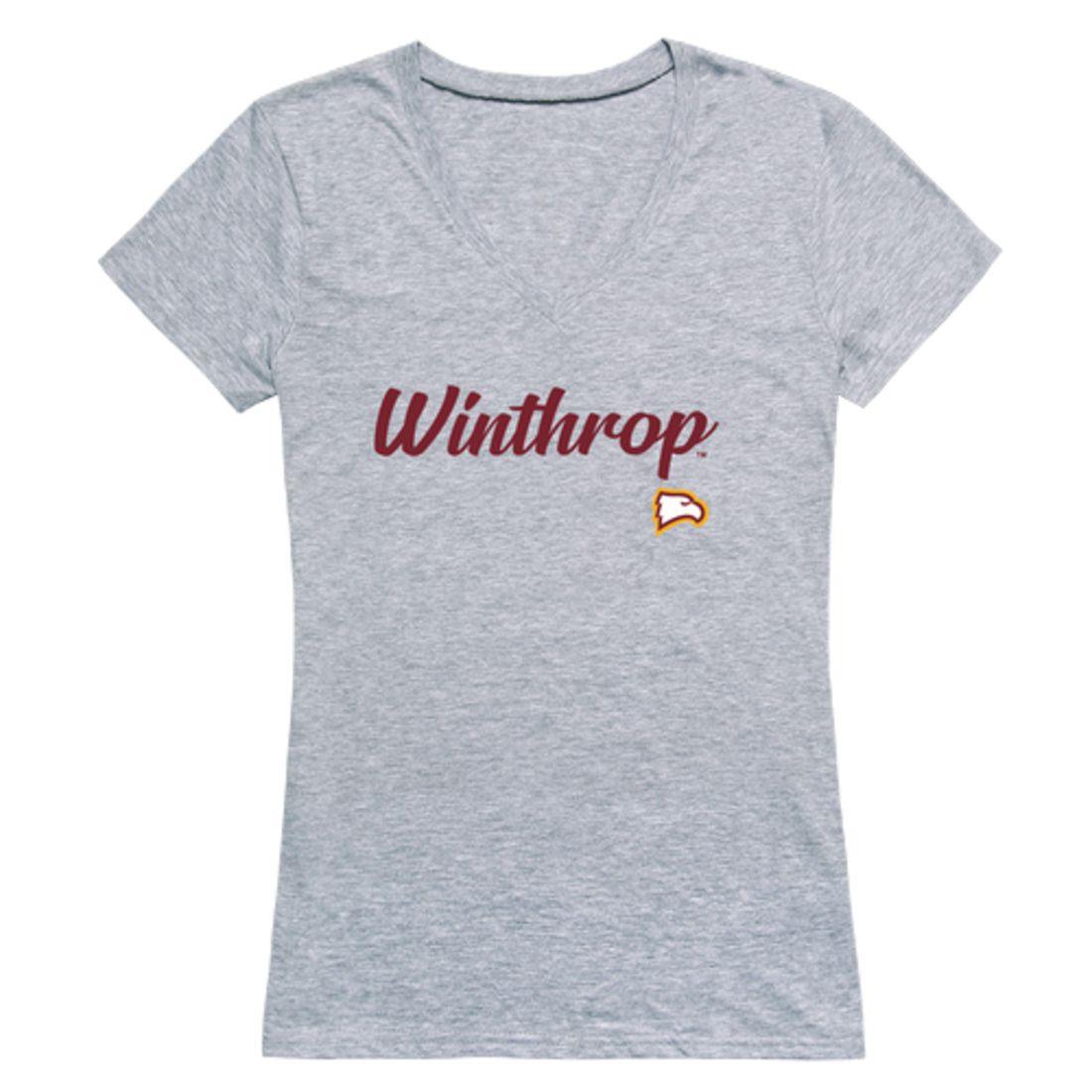 Winthrop University Eagles Womens Script Tee T-Shirt-Campus-Wardrobe