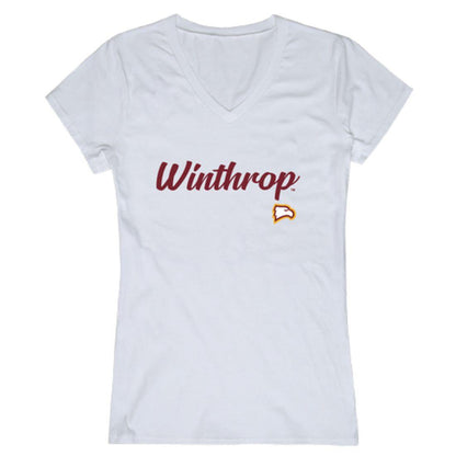 Winthrop University Eagles Womens Script Tee T-Shirt-Campus-Wardrobe