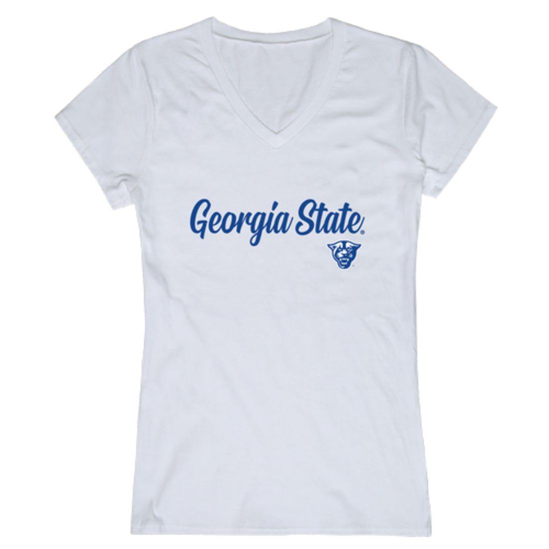 GSU Georgia State University Panthers Womens Script Tee T-Shirt-Campus-Wardrobe