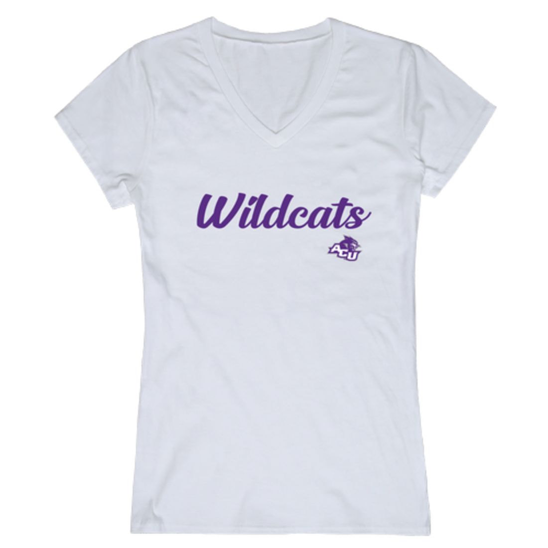 ACU Abilene Christian University Wildcats Womens Script Tee T-Shirt-Campus-Wardrobe