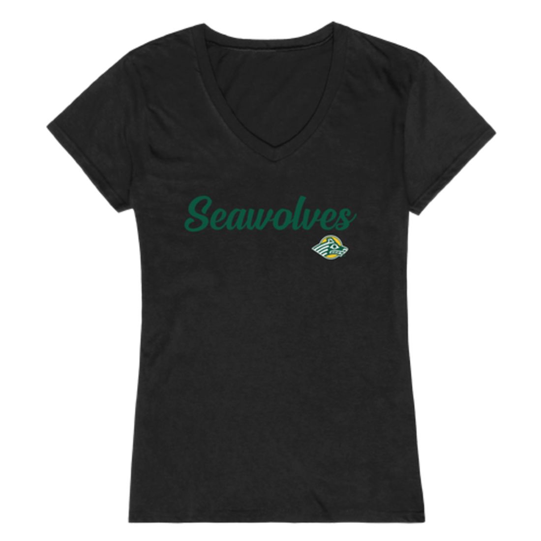 UAA University of Alaska Anchorage Sea Wolves Womens Script Tee T-Shirt-Campus-Wardrobe