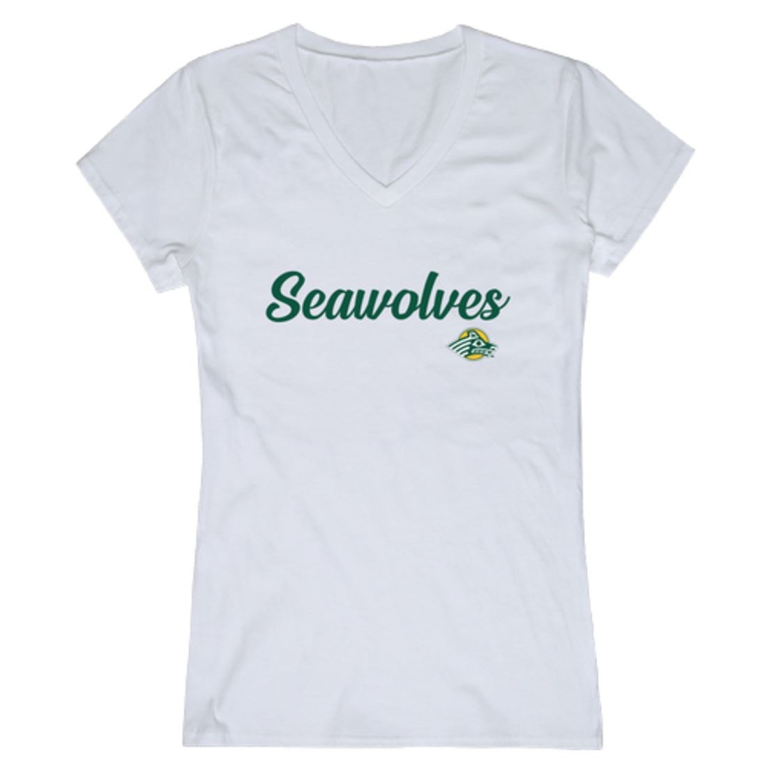 UAA University of Alaska Anchorage Sea Wolves Womens Script Tee T-Shirt-Campus-Wardrobe