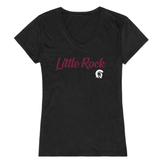 Arkansas at Little Rock Trojans Womens Script Tee T-Shirt-Campus-Wardrobe