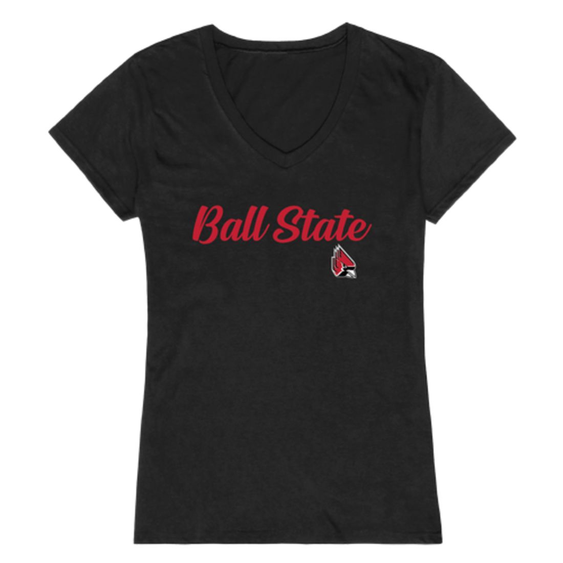 BSU Ball State Universitys Womens Script Tee T-Shirt-Campus-Wardrobe