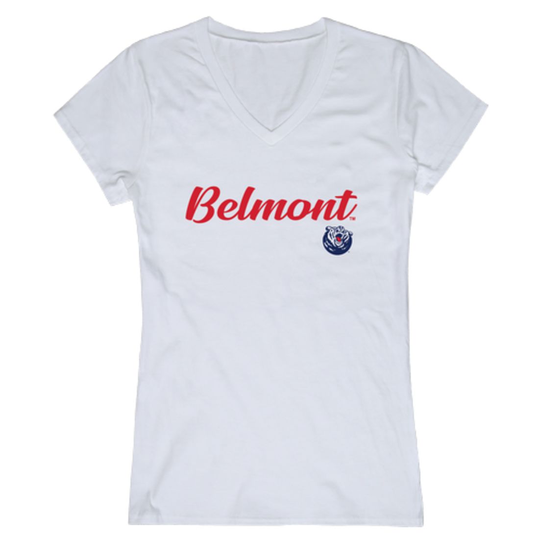 Belmont State University Bruins Womens Script Tee T-Shirt-Campus-Wardrobe