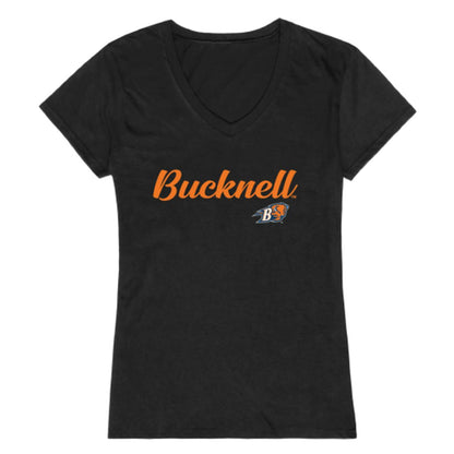 Bucknell University Bison Womens Script Tee T-Shirt-Campus-Wardrobe
