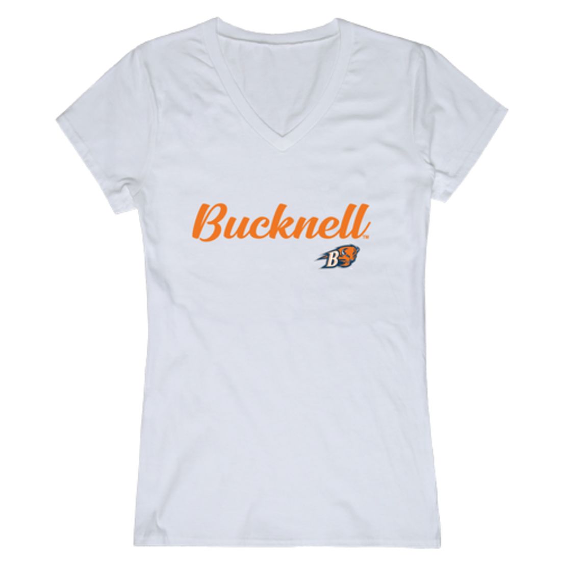 Bucknell University Bison Womens Script Tee T-Shirt-Campus-Wardrobe