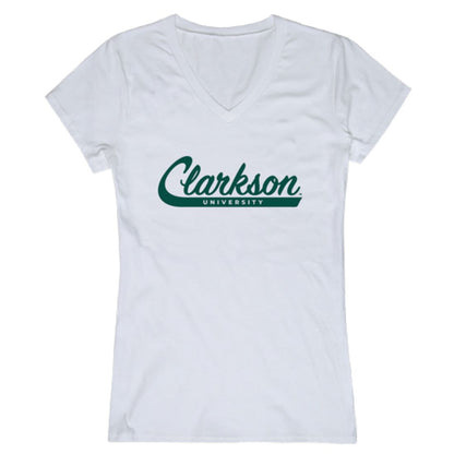 Clarkson Universityen Knights Womens Script Tee T-Shirt-Campus-Wardrobe