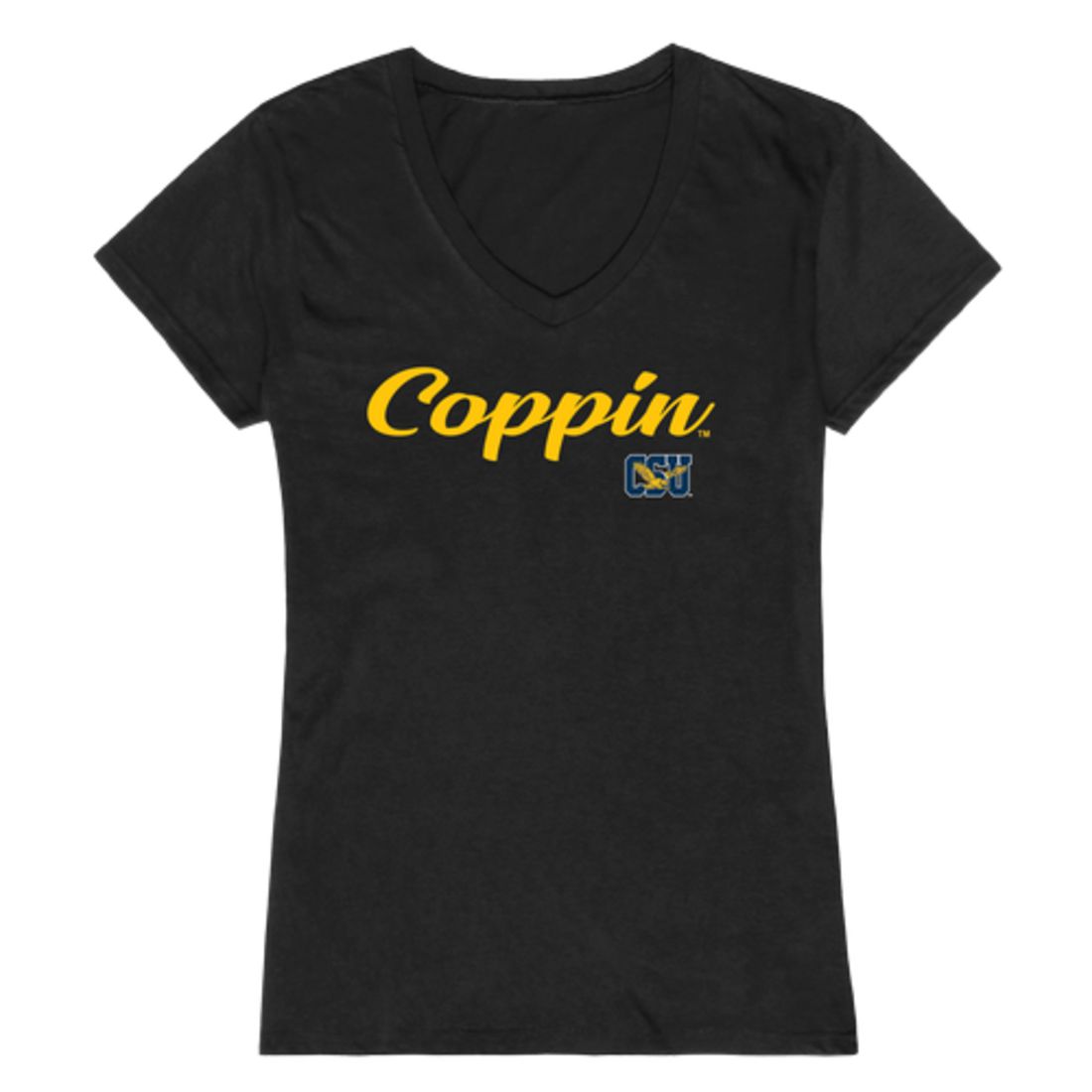 CSU Coppin State University Eagles Womens Script Tee T-Shirt-Campus-Wardrobe