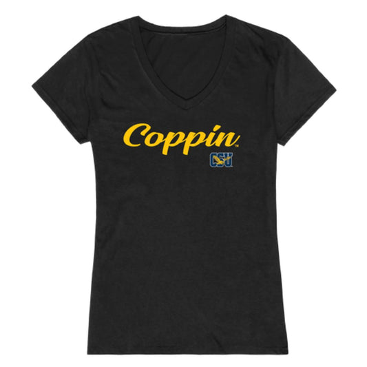 CSU Coppin State University Eagles Womens Script Tee T-Shirt-Campus-Wardrobe