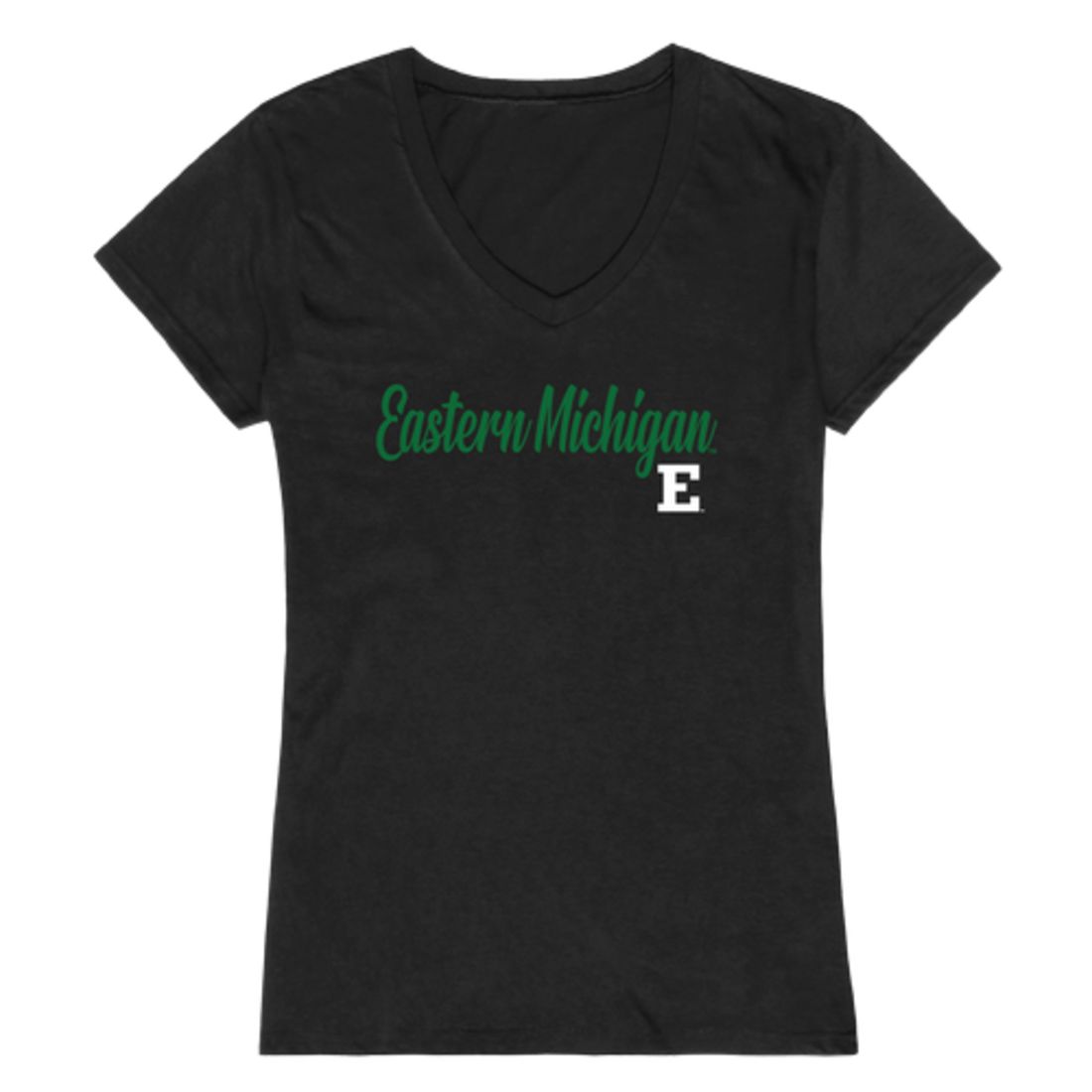 EMU Eastern Michigan University Eagles Womens Script Tee T-Shirt-Campus-Wardrobe