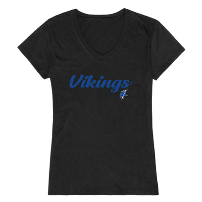 ECSU Elizabeth City State University Vikings Womens Script Tee T-Shirt-Campus-Wardrobe