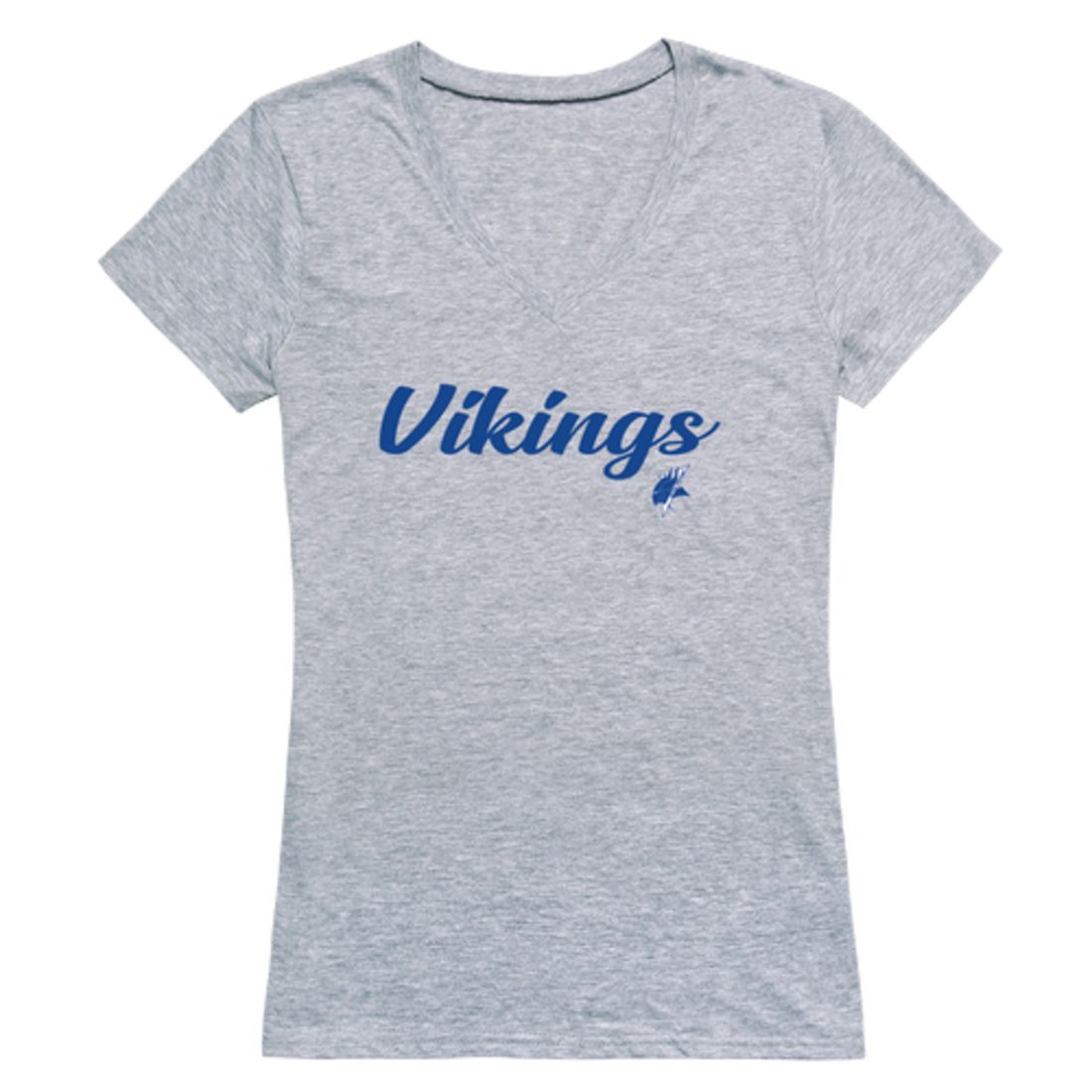 ECSU Elizabeth City State University Vikings Womens Script Tee T-Shirt-Campus-Wardrobe