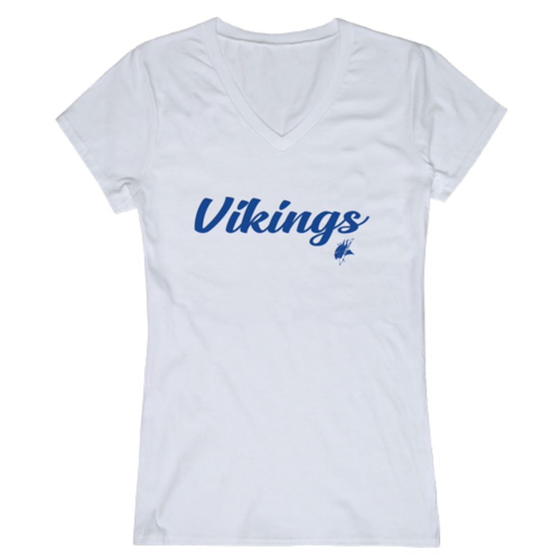 ECSU Elizabeth City State University Vikings Womens Script Tee T-Shirt-Campus-Wardrobe