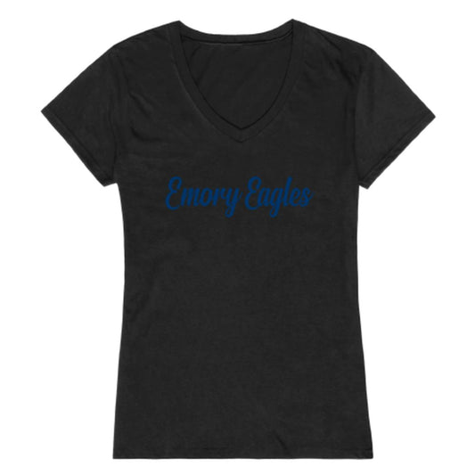 Emory University Eagles Womens Script Tee T-Shirt-Campus-Wardrobe