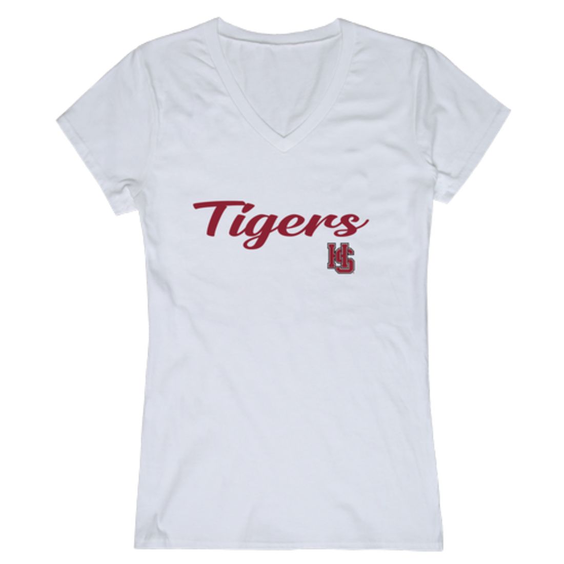 HSC Hampden-Sydney College Tigers Womens Script Tee T-Shirt-Campus-Wardrobe