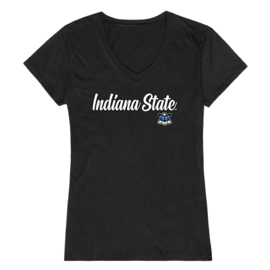 ISU Indiana State University Sycamores Womens Script Tee T-Shirt-Campus-Wardrobe