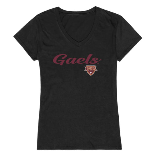 Iona College Gaels Womens Script Tee T-Shirt-Campus-Wardrobe