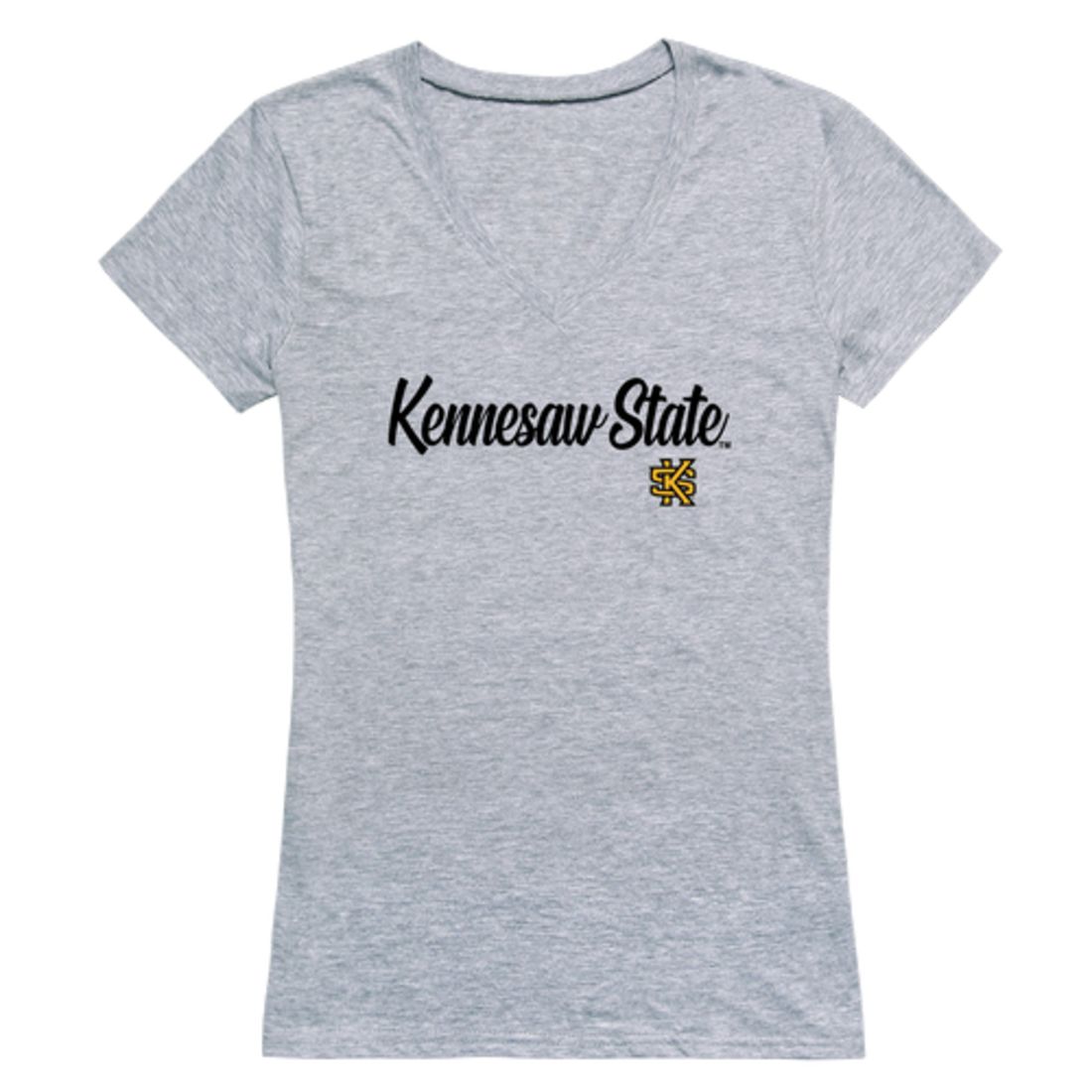 KSU Kennesaw State University Owls Womens Script Tee T-Shirt-Campus-Wardrobe