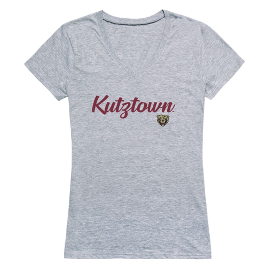 Kutztown University of Pennsylvaniaen Bears Womens Script Tee T-Shirt-Campus-Wardrobe