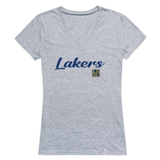 Mouseover Image, LSSU Lake Superior State University Lakers Womens Script Tee T-Shirt-Campus-Wardrobe