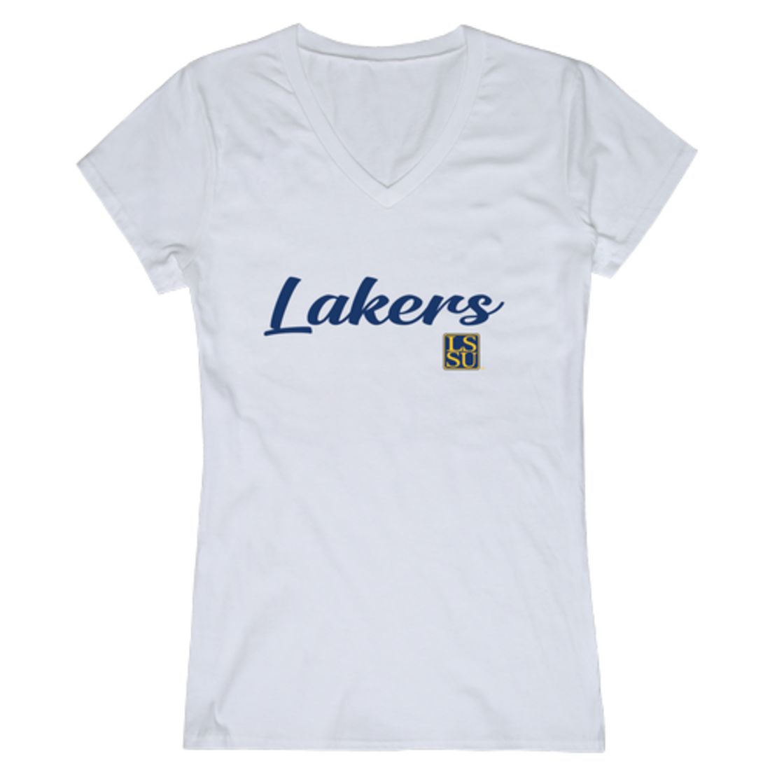 LSSU Lake Superior State University Lakers Womens Script Tee T-Shirt-Campus-Wardrobe