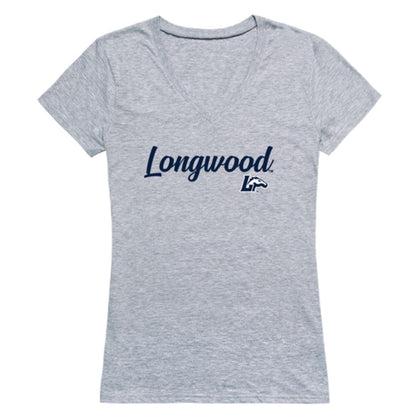 Longwood University Lancers Womens Script Tee T-Shirt-Campus-Wardrobe