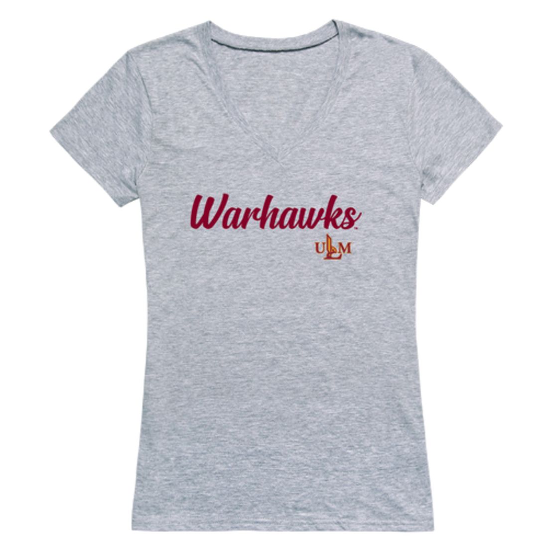 ULM University of Louisiana Monroe Warhawks Womens Script Tee T-Shirt-Campus-Wardrobe
