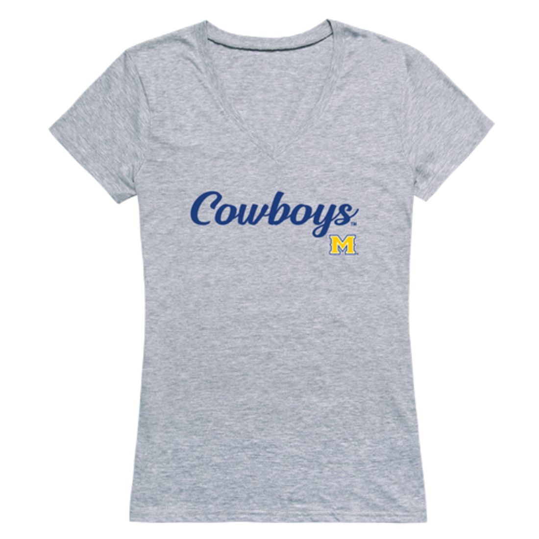 McNeese State University Cowboys and Cowgirls Womens Script Tee T-Shirt-Campus-Wardrobe