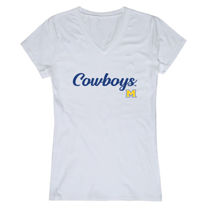 McNeese State University Cowboys and Cowgirls Womens Script Tee T-Shirt-Campus-Wardrobe