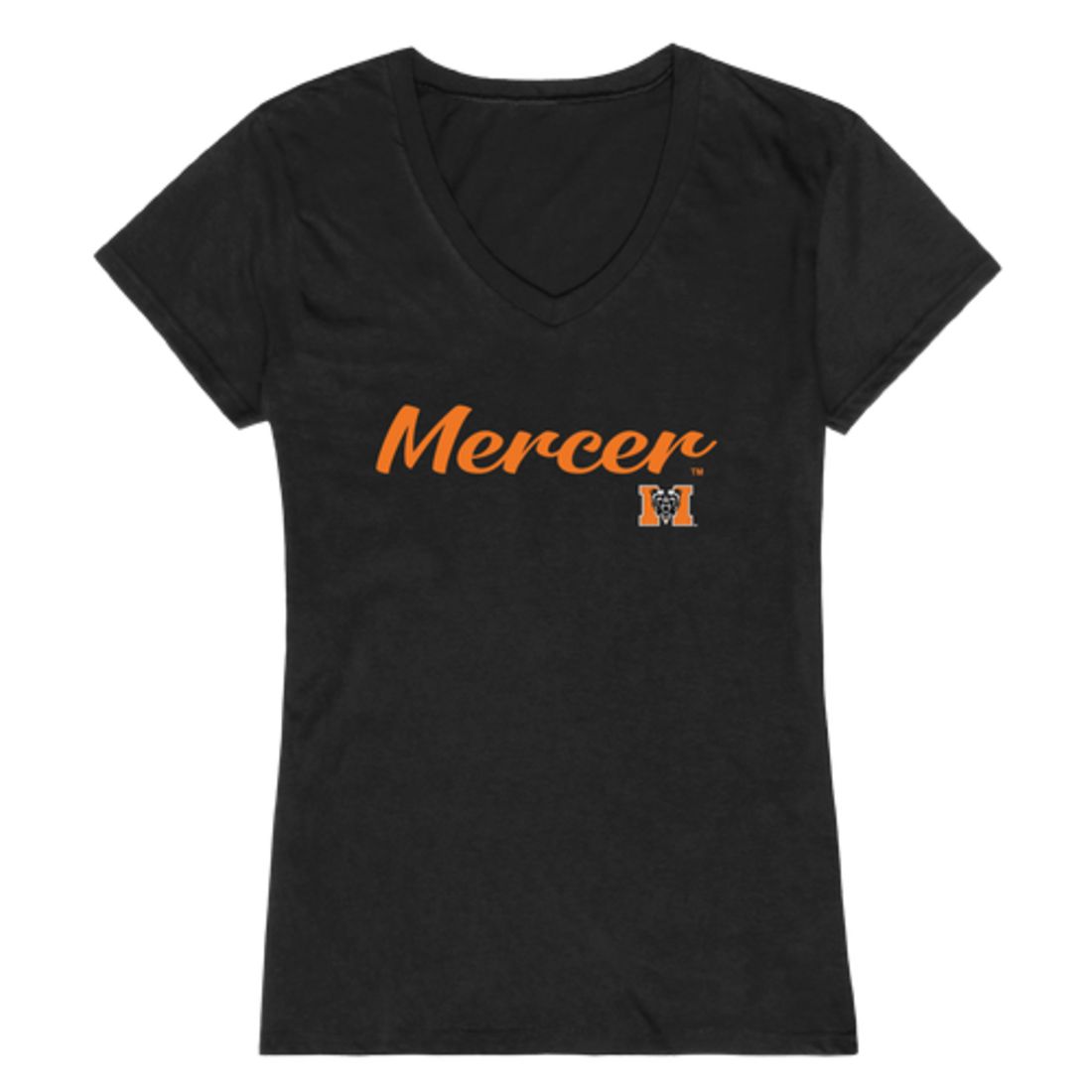 Mercer University Bears Womens Script Tee T-Shirt-Campus-Wardrobe