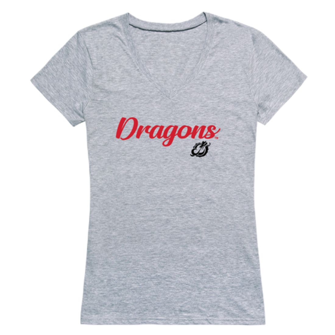 MSUM Minnesota State University Moorhead Dragons Womens Script Tee T-Shirt-Campus-Wardrobe