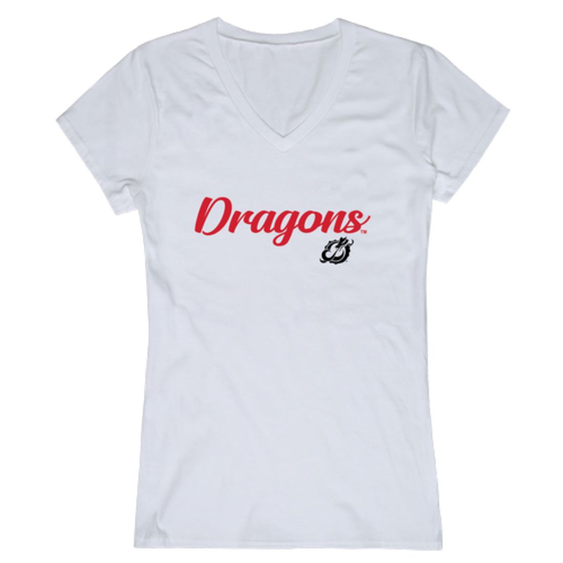 MSUM Minnesota State University Moorhead Dragons Womens Script Tee T-Shirt-Campus-Wardrobe