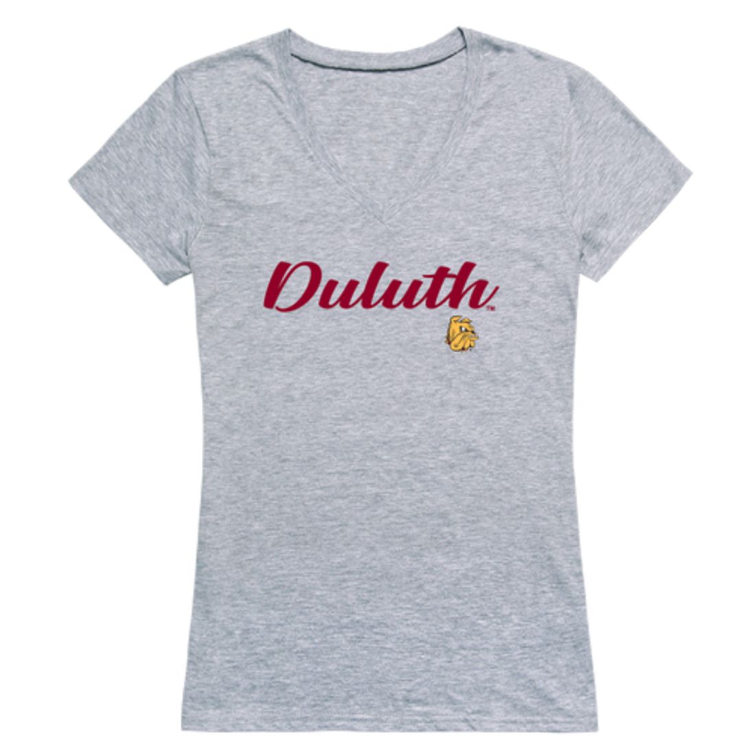 UMD University of Minnesota Duluth Bulldogs Womens Script Tee T-Shirt-Campus-Wardrobe