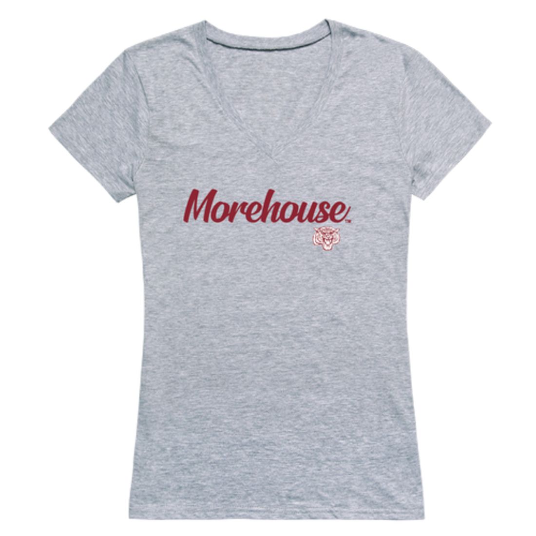 Morehouse College Tigers Womens Script Tee T-Shirt-Campus-Wardrobe