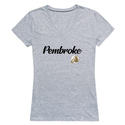 UNCP University of North Carolina at Pembroke Braves Womens Script Tee T-Shirt-Campus-Wardrobe