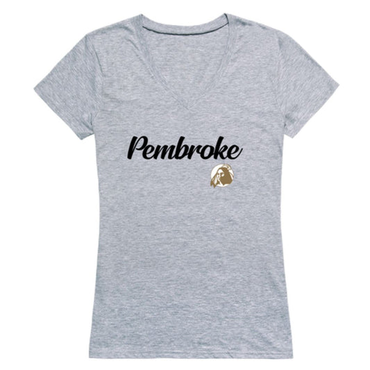 Mouseover Image, UNCP University of North Carolina at Pembroke Braves Womens Script Tee T-Shirt-Campus-Wardrobe