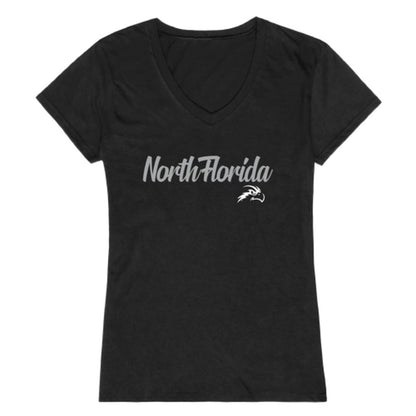 UNF University of North Florida Osprey Womens Script Tee T-Shirt-Campus-Wardrobe