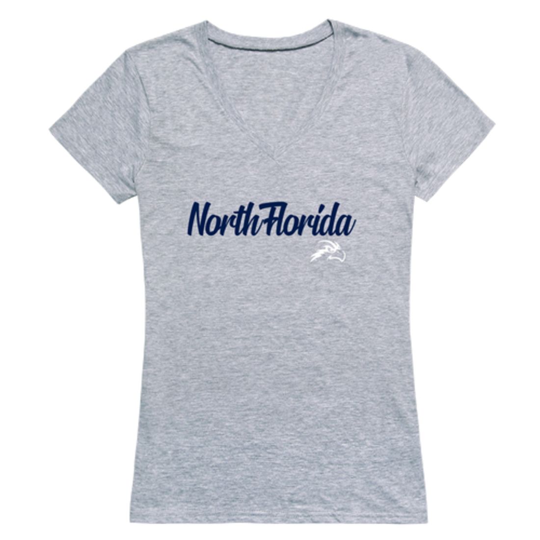 UNF University of North Florida Osprey Womens Script Tee T-Shirt-Campus-Wardrobe