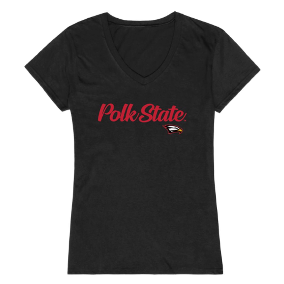 Polk State College Eagles Womens Script Tee T-Shirt-Campus-Wardrobe