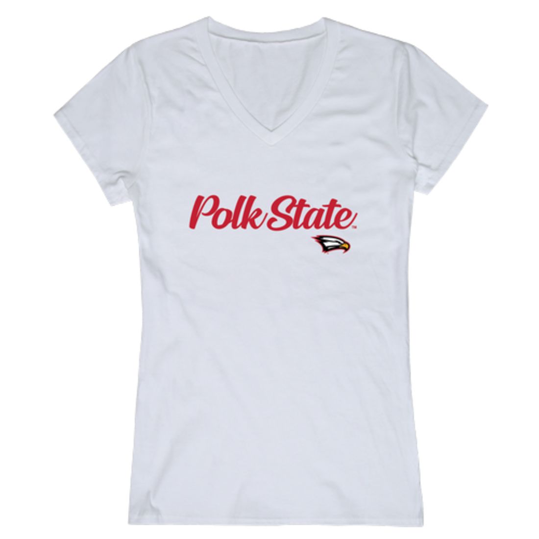 Polk State College Eagles Womens Script Tee T-Shirt-Campus-Wardrobe