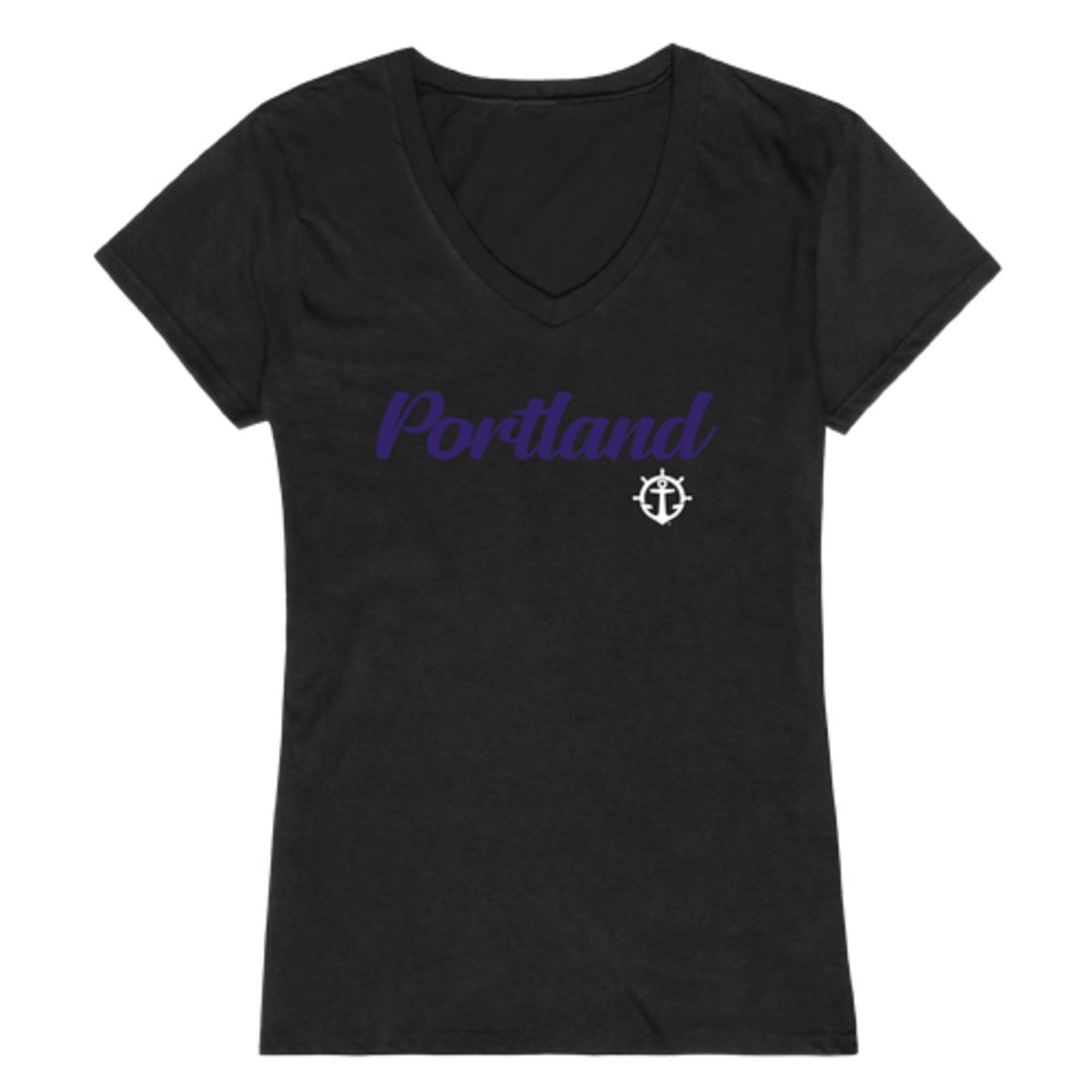 UP University of Portland Pilots Womens Script Tee T-Shirt-Campus-Wardrobe