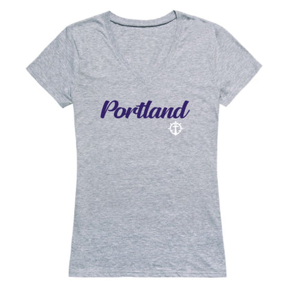 UP University of Portland Pilots Womens Script Tee T-Shirt-Campus-Wardrobe