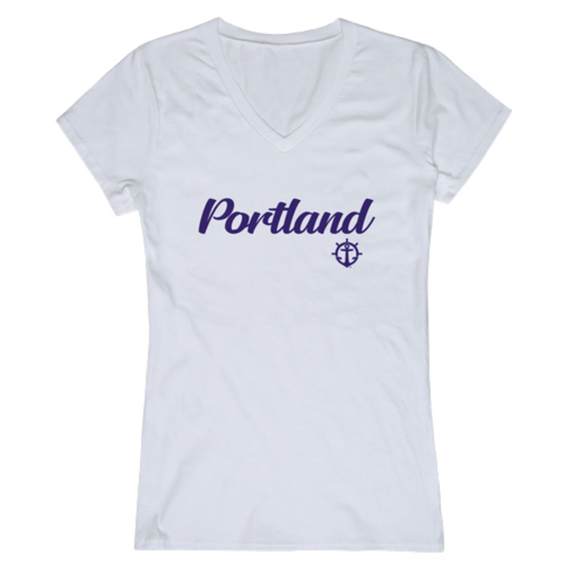 UP University of Portland Pilots Womens Script Tee T-Shirt-Campus-Wardrobe