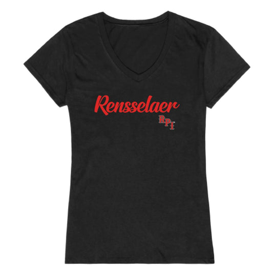 RPI Rensselaer Polytechnic Institute Engineers Womens Script Tee T-Shirt-Campus-Wardrobe