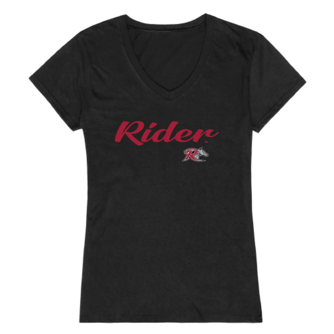 Rider University Broncs Womens Script Tee T-Shirt-Campus-Wardrobe