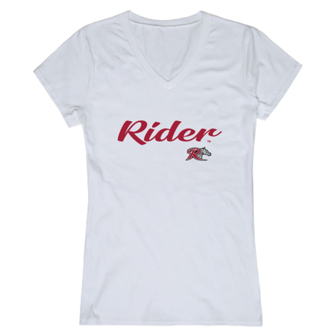 Rider University Broncs Womens Script Tee T-Shirt-Campus-Wardrobe